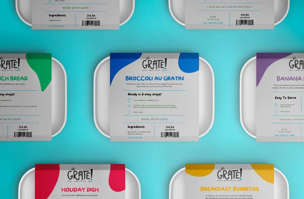 Oh Grate!, packaging labels